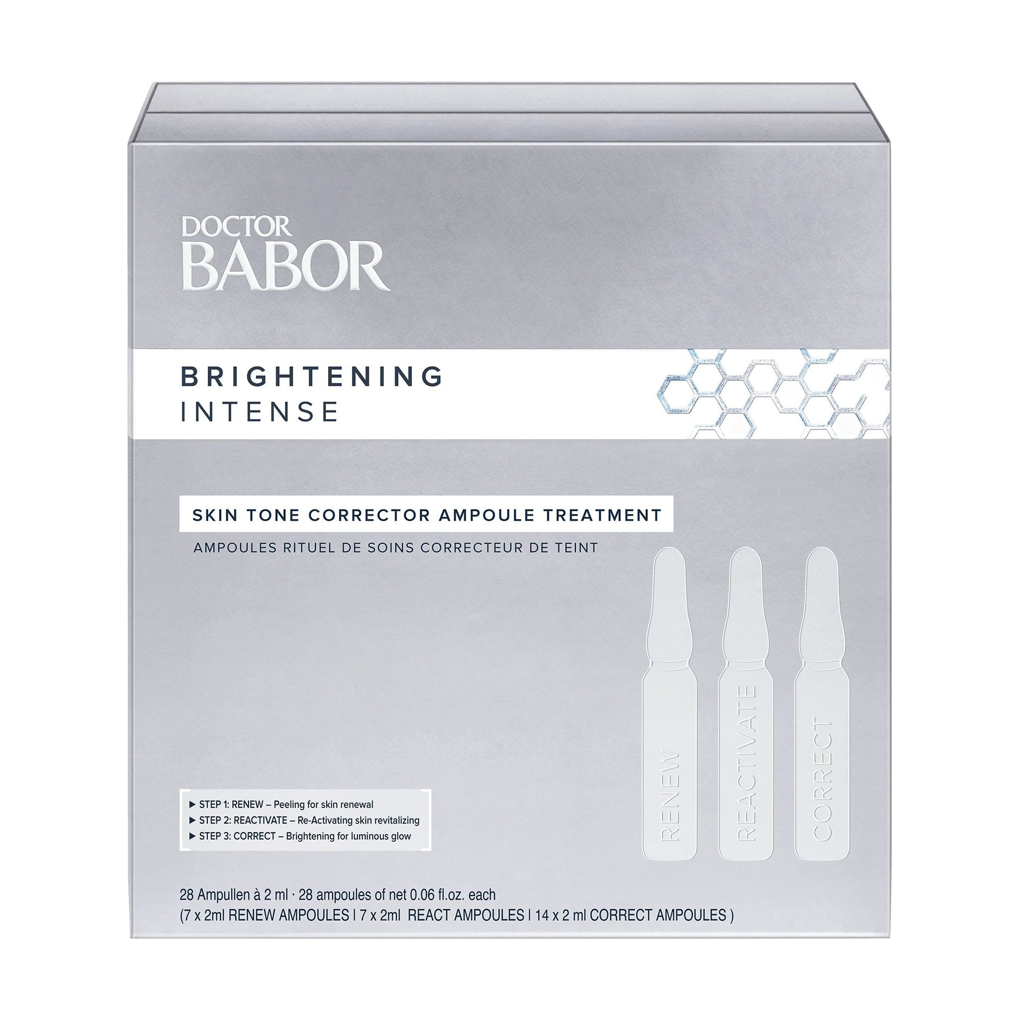 Ампули для корекції тону шкіри обличчя Babor Doctor Babor Brightening Intense Skin Tone Corrector Ampoule Treatment, 28*2 мл